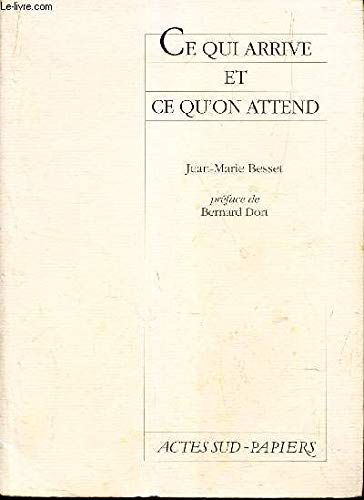 Ce Qui Arrive Et Ce Qu'on Attend (cff727 book