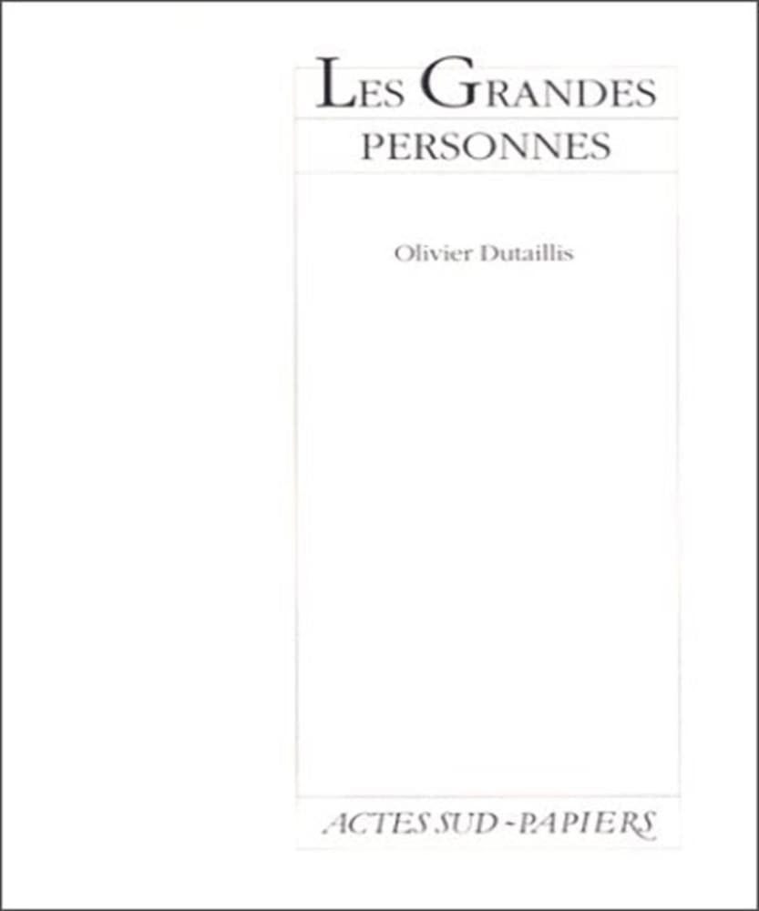 Grandes Personnes (les) book