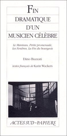 Fin dramatique d'un musicien célèbre : le Manteau, Petite promenade, les Fenêtres, la Fin du bourgeois Drama