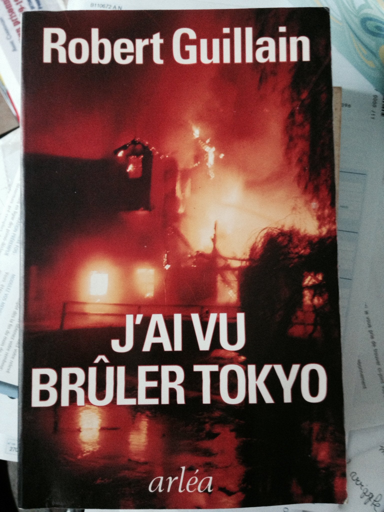J'ai vu bruler tokyo (Arléa) Books