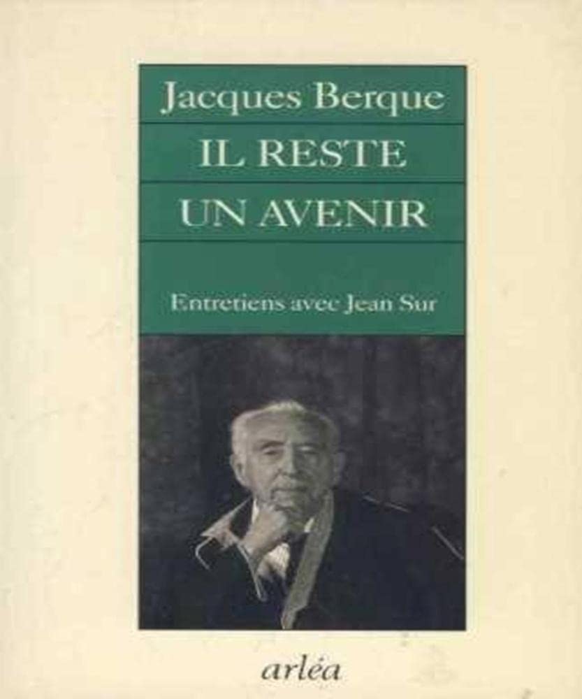 Il Reste Un Avenir. Entretiens Avec Jean Sur book