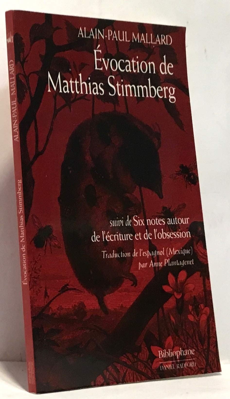 Evocation de Matthias Stimmberg, suivi de "Six notes autour de l'écriture et de l'obsession" book