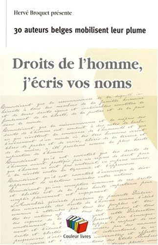 Droits de l'homme, j'écris vos noms book