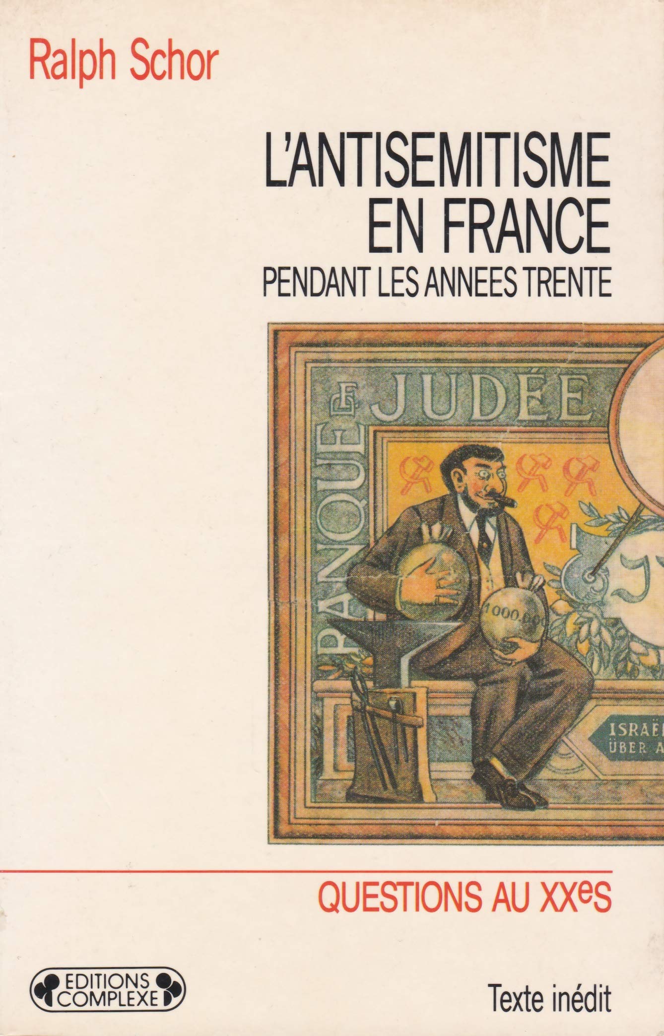 L'antisémitisme en France pendant les années trente : prélude à Vichy Books