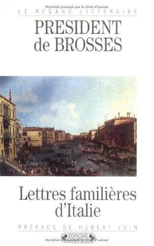 Lettres familières d'Itlalie book