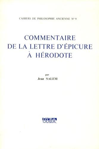 Commentaire de la lettre d'Epicure à Hérodote book