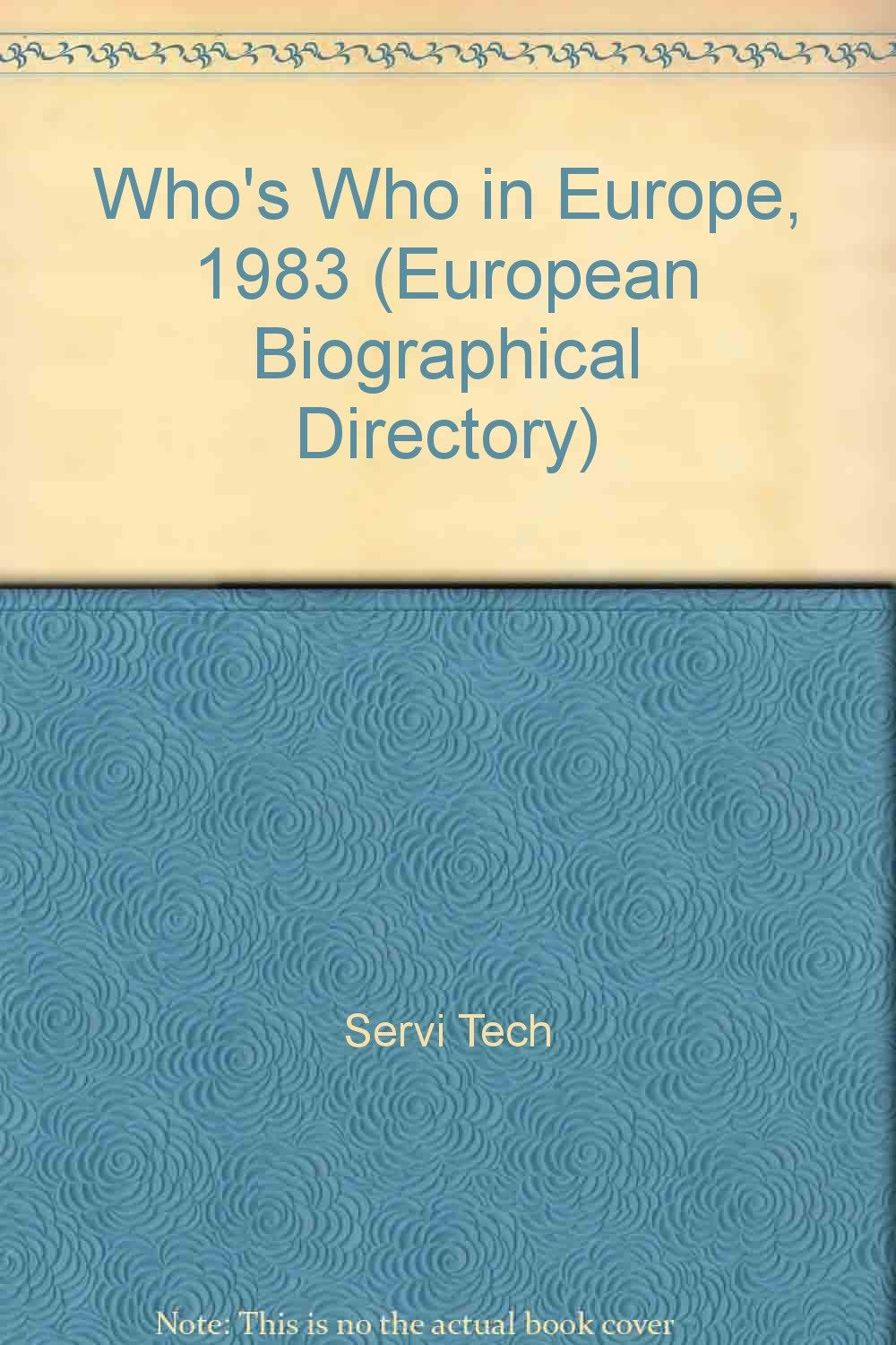 Product Image: Who's Who in Europe, 1983