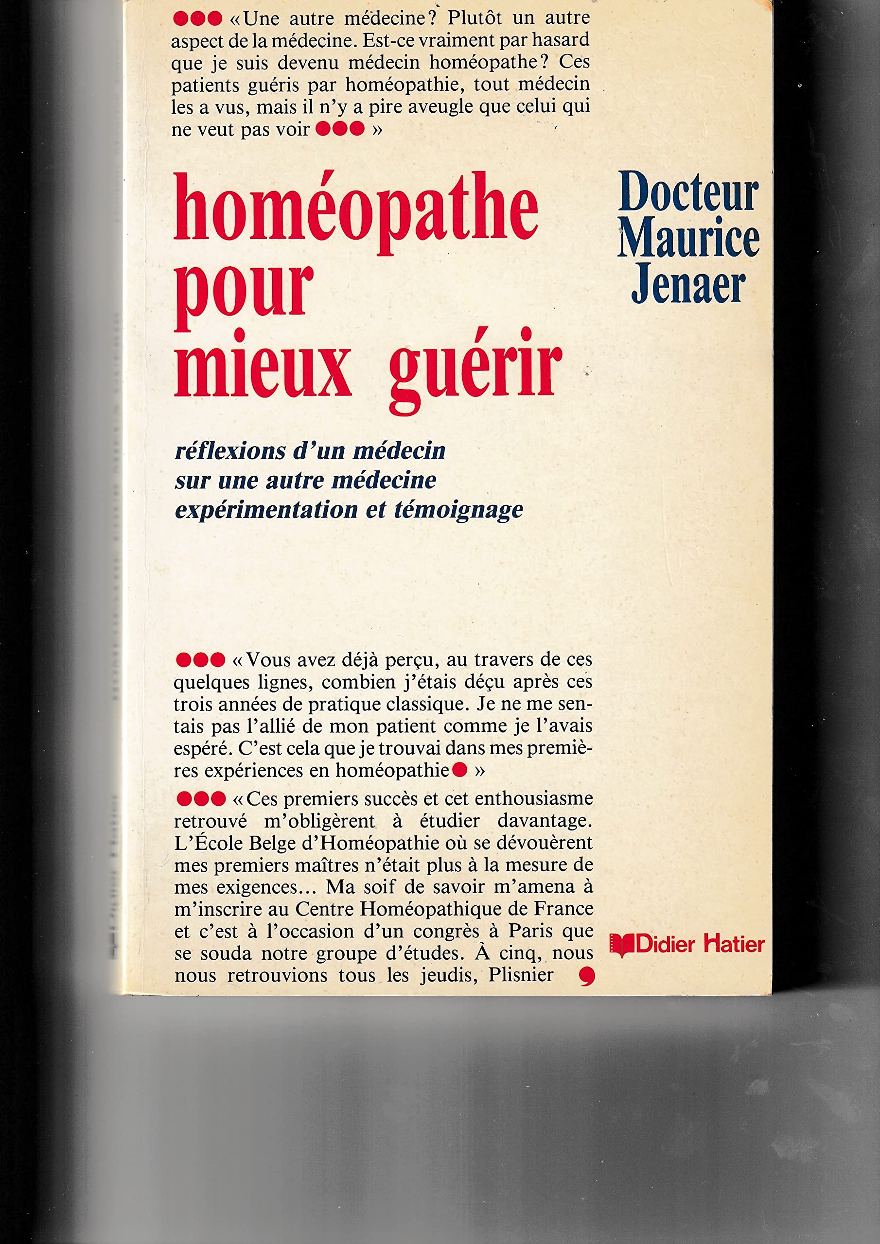 Didier hat homéopathie mieux guérir book