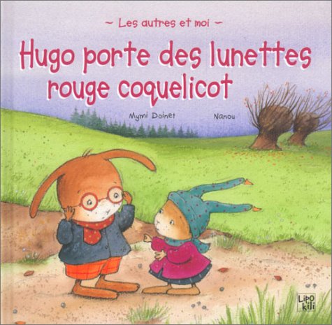Hugo porte des lunettes rouge coquelicot book