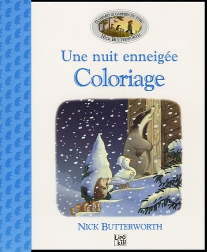 Une nuit enneigée: Livre de coloriage book