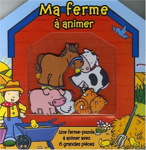 Ma ferme à animer: Une ferme-puzzle à animer avec 6 grandes pièces book