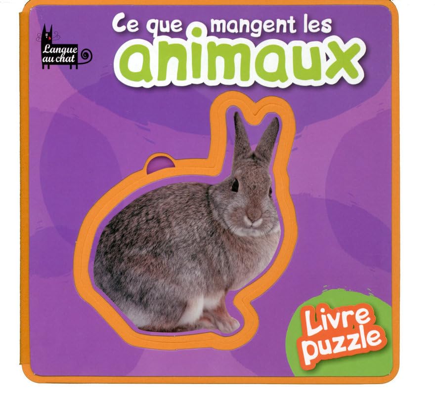 Ce que mangent les animaux: Livre puzzle Books