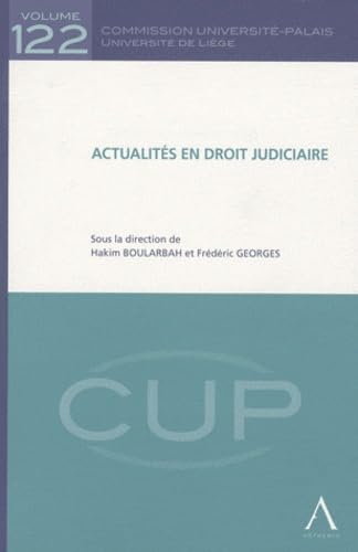ACTUALITÉS EN DROIT JUDICIAIRE: SOUS LA DIRECTION DE HAKIM BOULARBAH, FRÉDÉRIC GEORGES book
