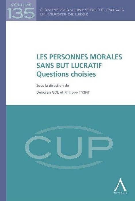 LES PERSONNES MORALES SANS BUT LUCRATIF : QUESTIONS CHOISIES book