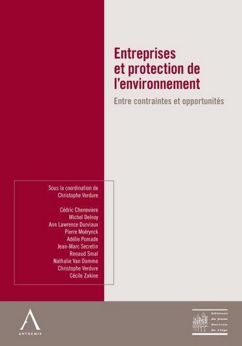 entreprises et protection de l'environnement book