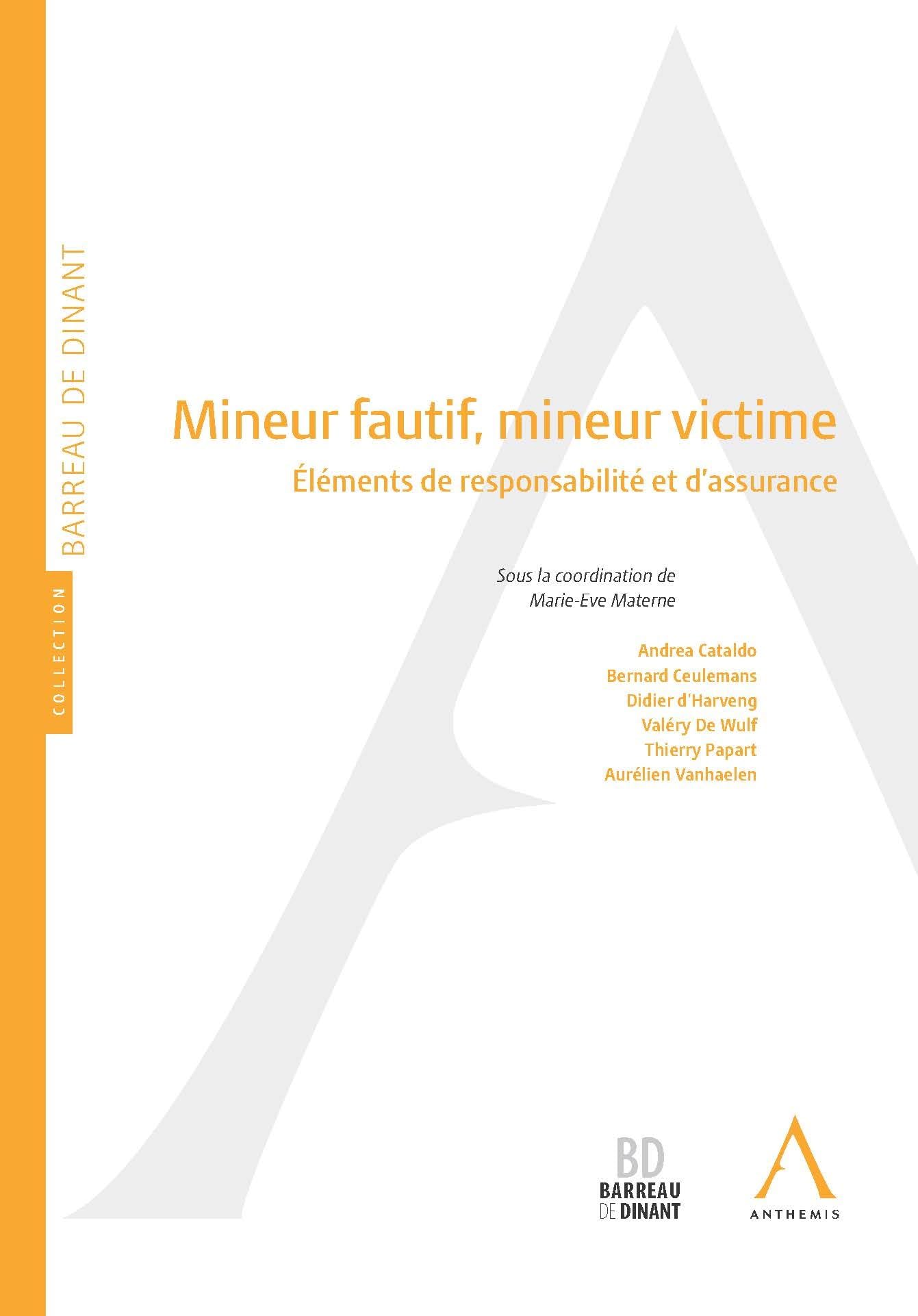 mineur fautif, mineur victime: ÉLÉMENTS DE RESPONSABILITÉ ET D'ASSURANCE book