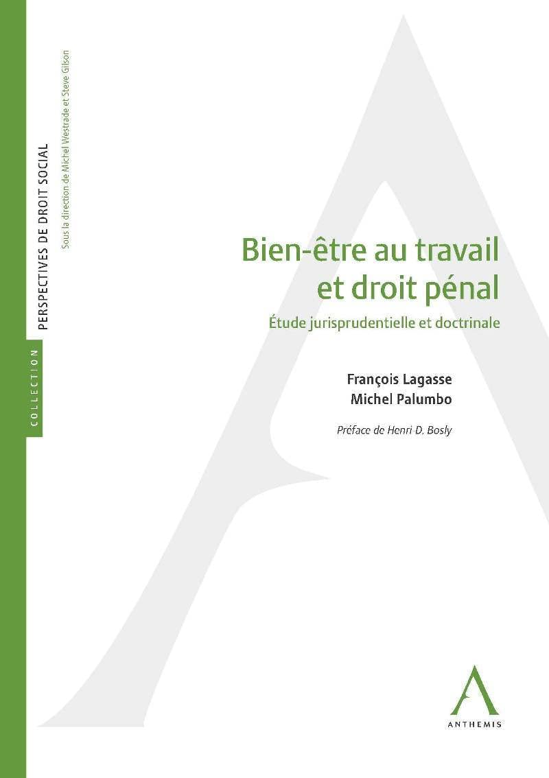 bien-être au travail et droit pénal: ÉTUDE JURISPRUDENTIELLE ET DOCTRINALE book