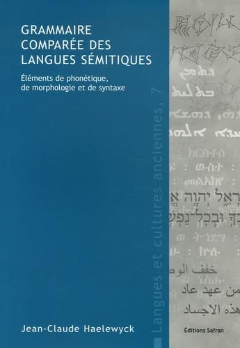 Grammaire comparée des langues sémitiques: Eléments de phonétique, de morphologie et de syntaxe Books