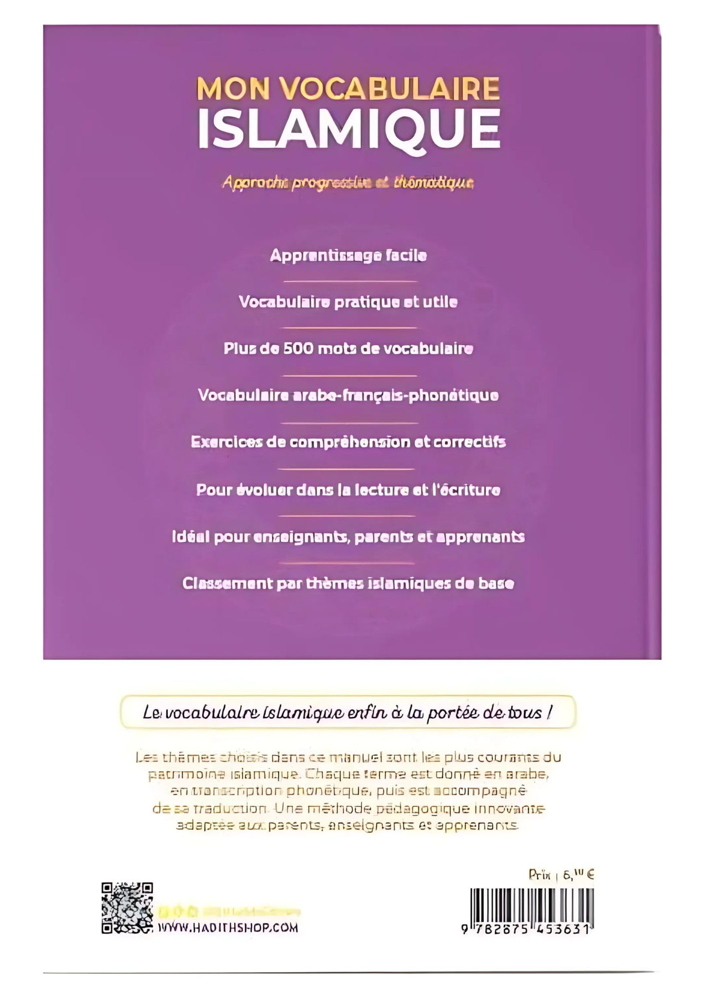 Mon vocabulaire islamique : approche progressive et thématique book