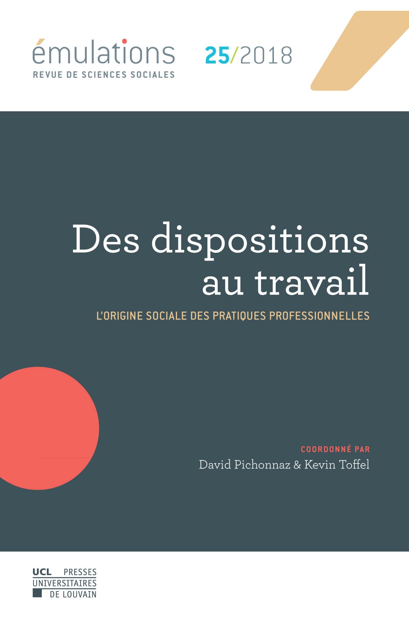 Émulations n° 25 : Des dispositions au travail: L'origine sociale des pratiques professionnelles Books
