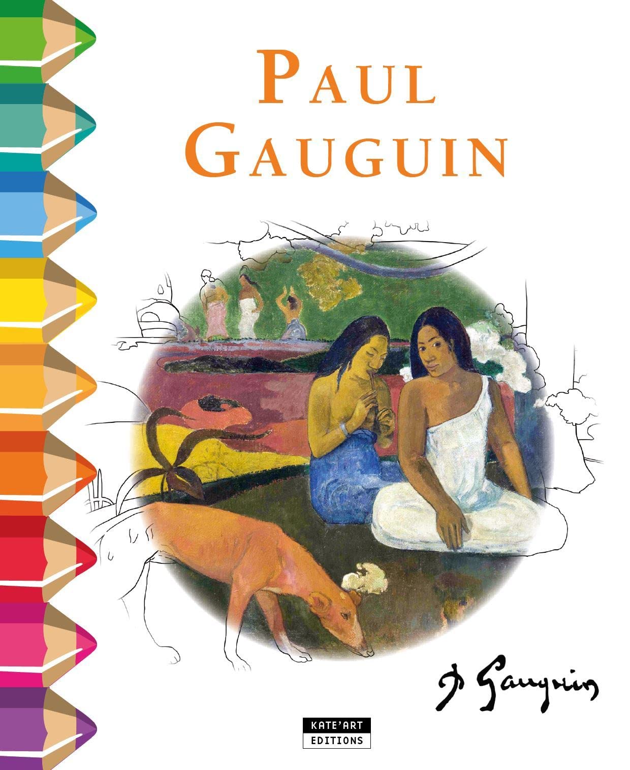 Paul Gauguin : Un joli livre de coloriage book