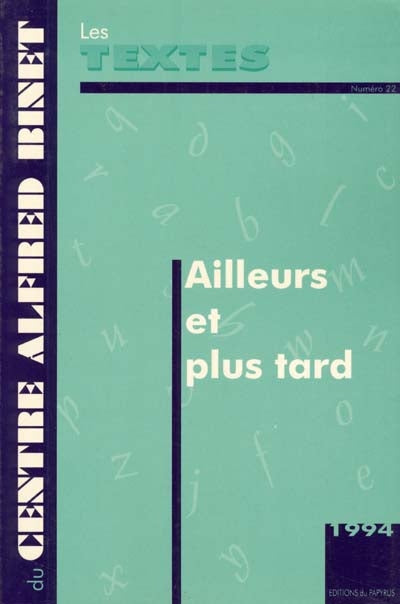 Product Image: Ailleurs et plus tard