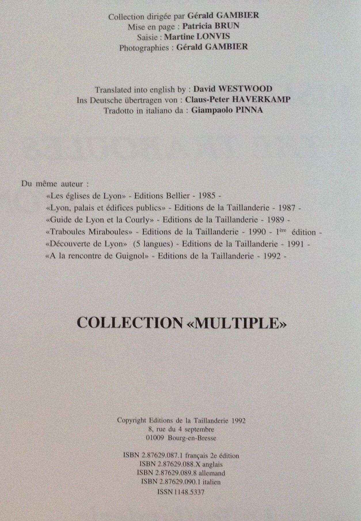 Visiting the traboules of Lyon book