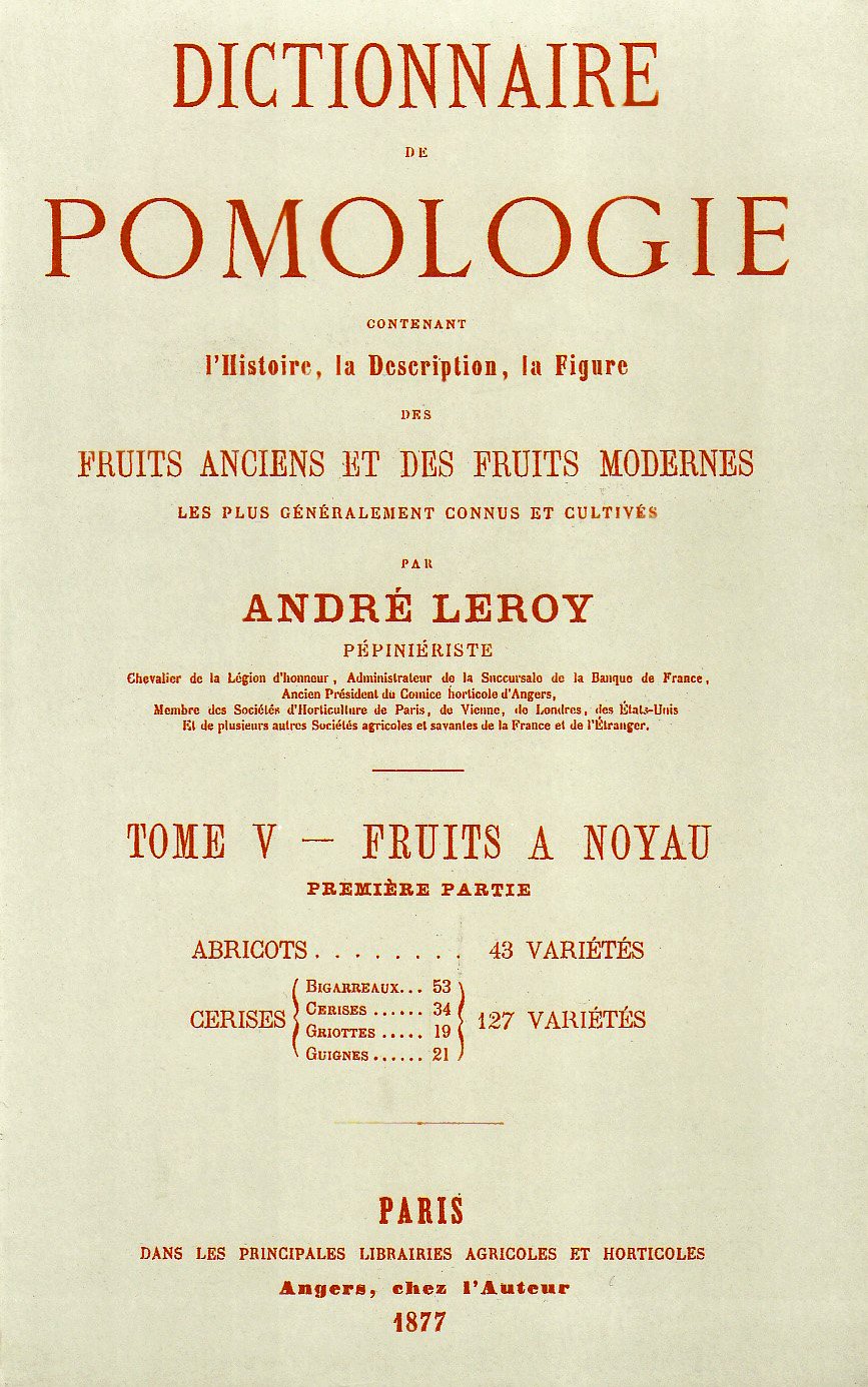 Dictionnaire de Pomologie - Tome V (Abricots et cerises) book