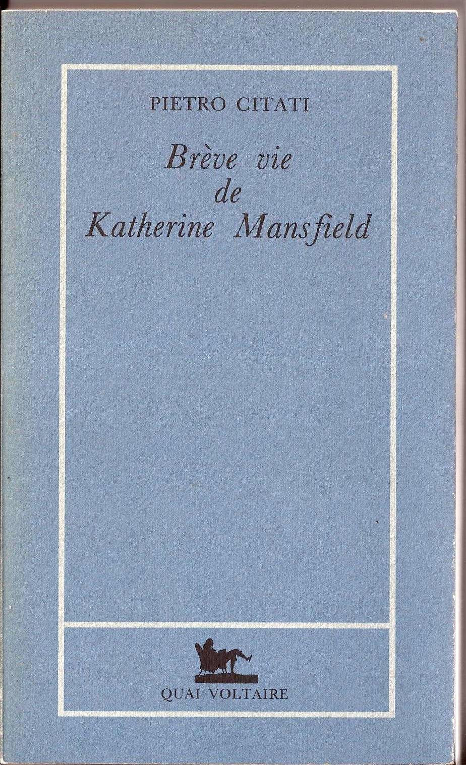 Breve vie de Katherine Mansfield book