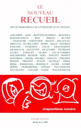 Le Nouveau Recueil N°50 Mars - Juin 1999 Books