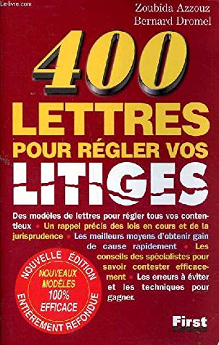 400 modèles de lettres pour régler vos litiges book