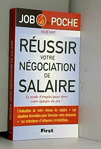 Réussir votre négociation de salaire book
