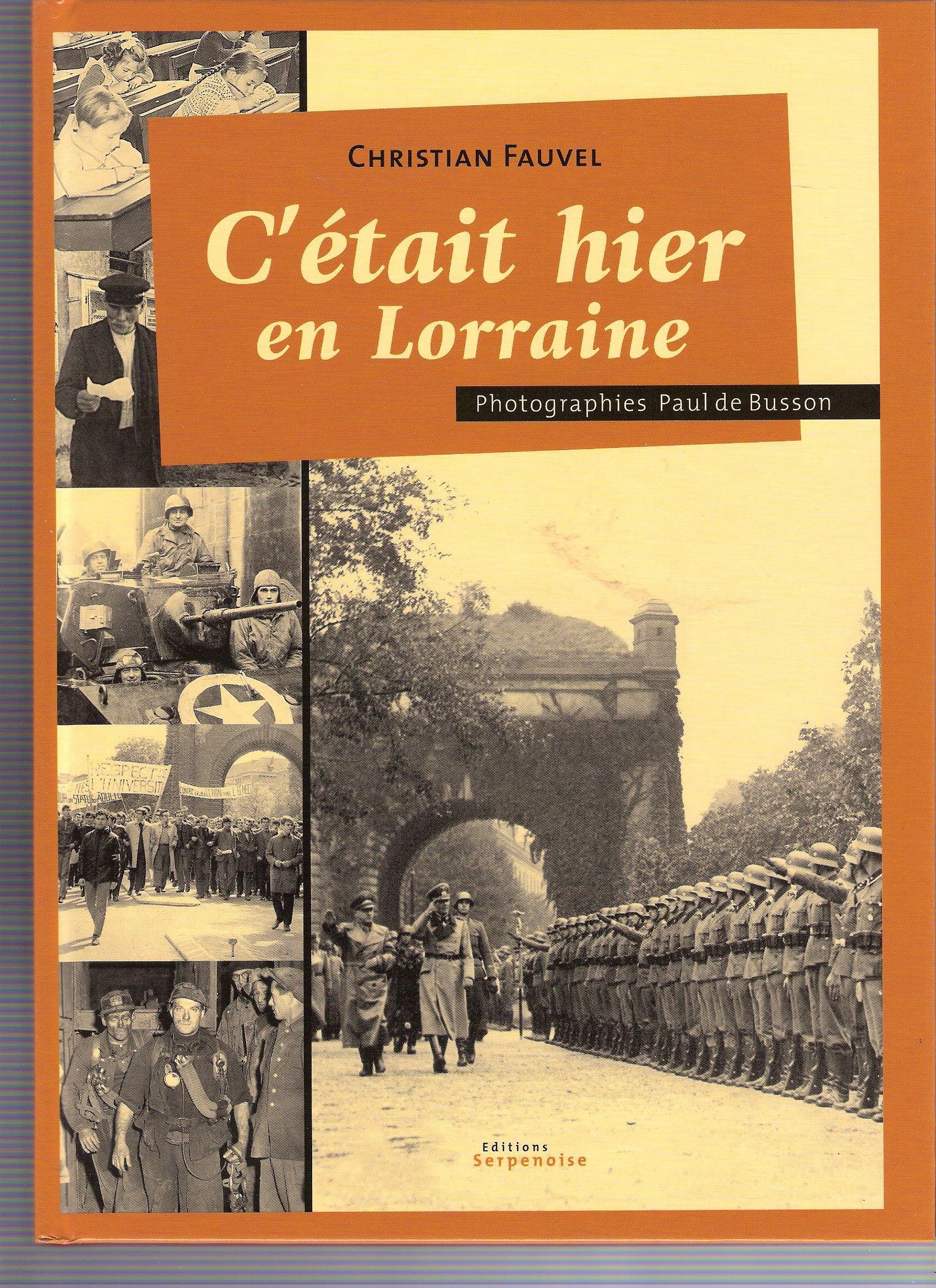 C'était hier la Lorraine book