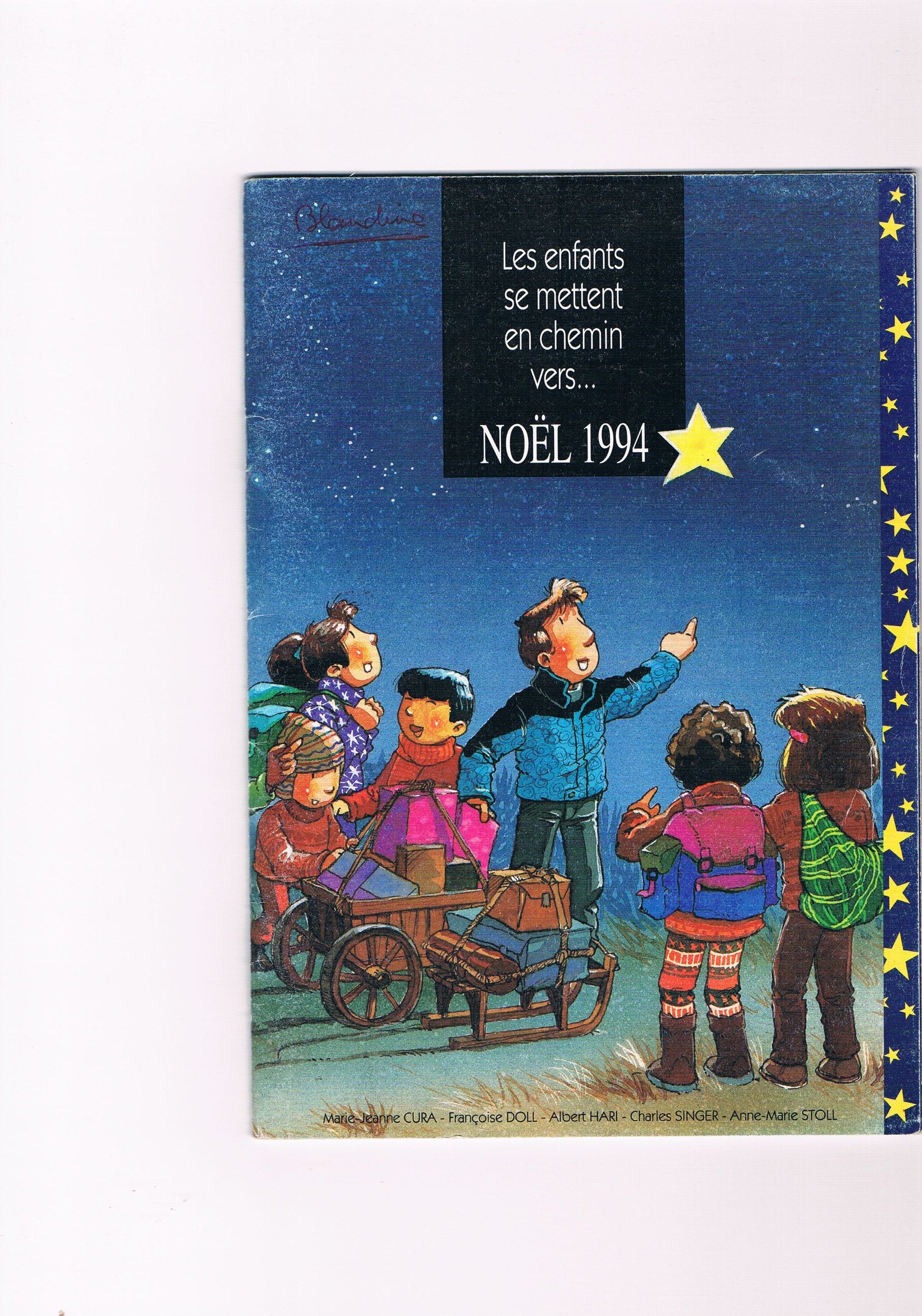 Les enfants se mettent en chemin vers Noel 1994 book