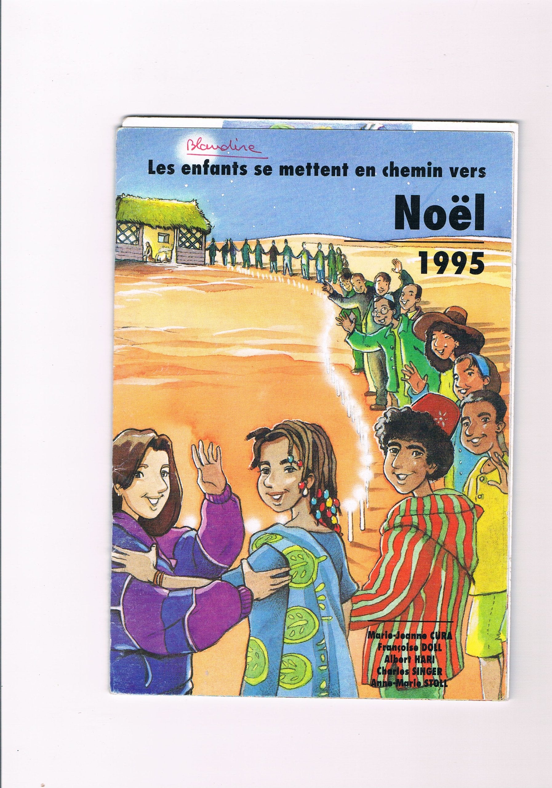 Les enfants se mettent en chemin vers Noel 1995 book