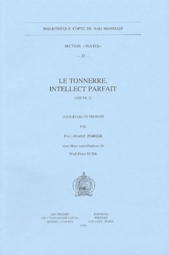 Le tonnerre, intellect parfait (NH VI, 2) book