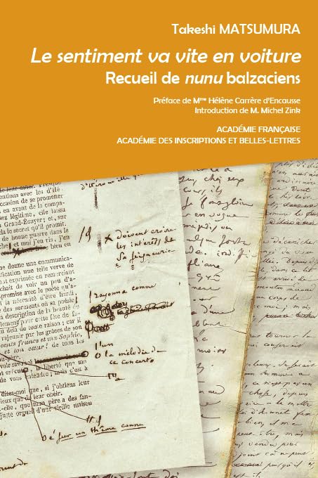 Le sentiment va vite en voiture: Recueil de nunu balzaciens book