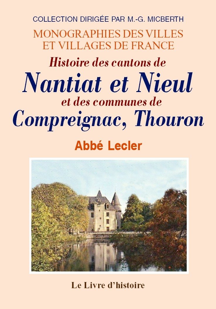 Nantiat et nieul (histoire des cantons de) book
