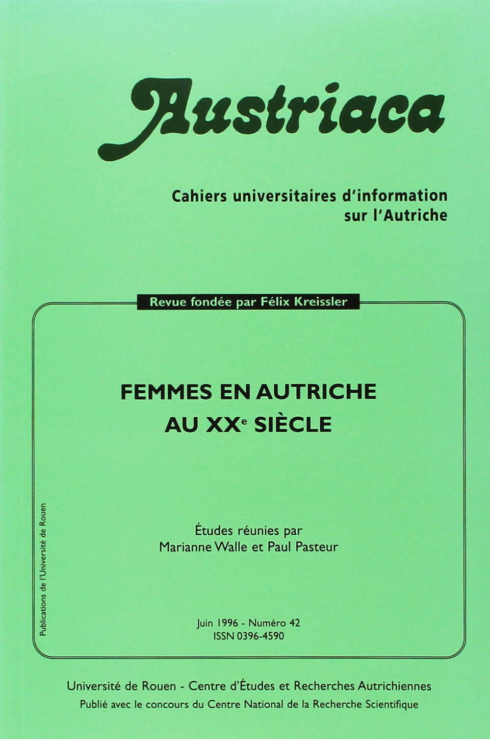 Austriaca, n° 42. Femmes en Autriche au XXe siècle Books
