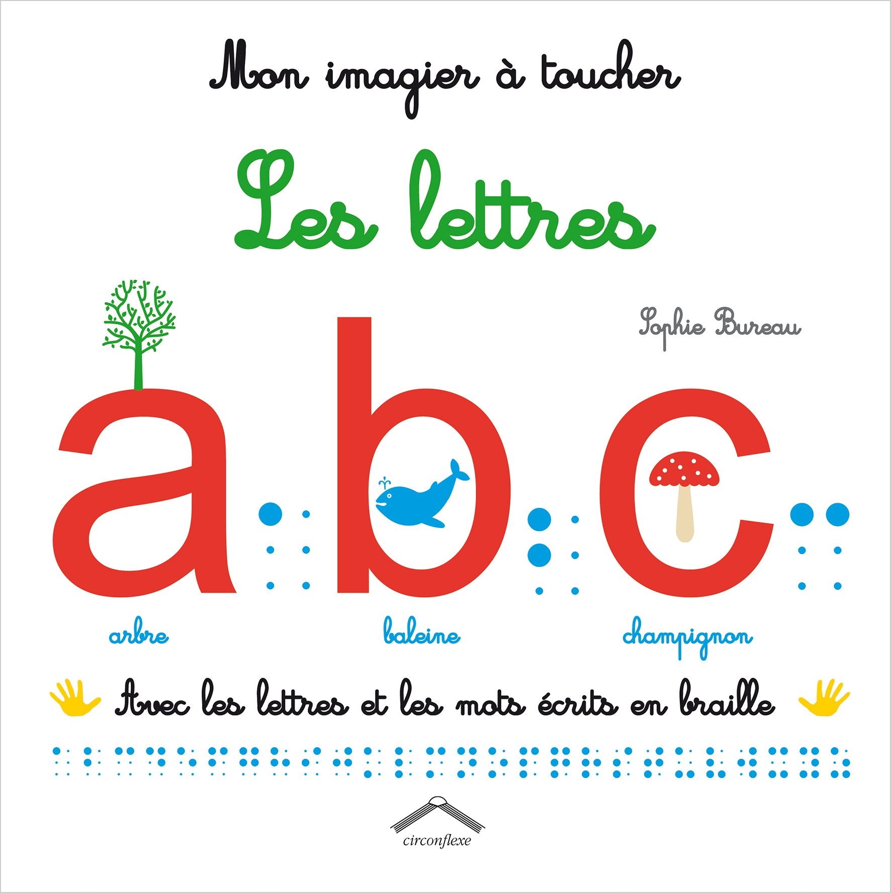 Mon imagier à toucher les lettres: Avec les chiffres et les mots écrits en braille Parents & Children