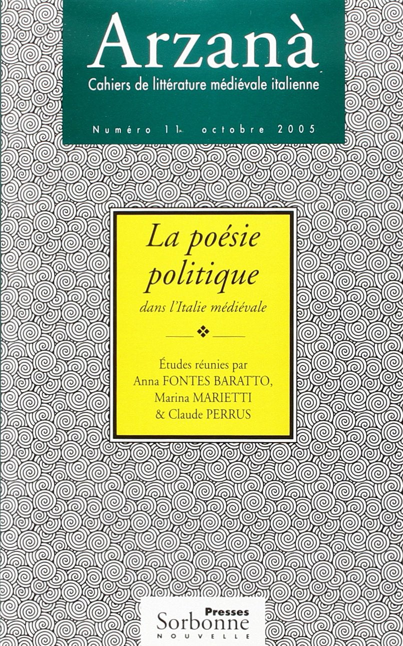 La poésie politique dans l'Italie médivale book