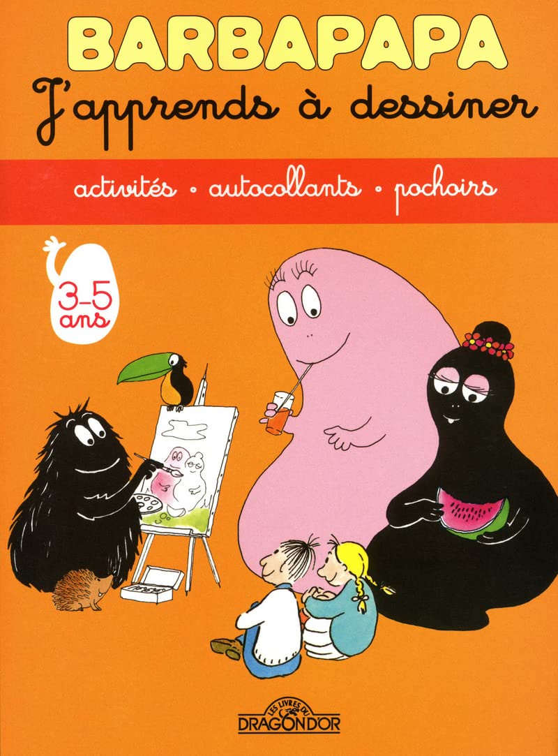 Barbapapa - J'apprends à dessiner: Activités - Autocollants - Pochoirs book