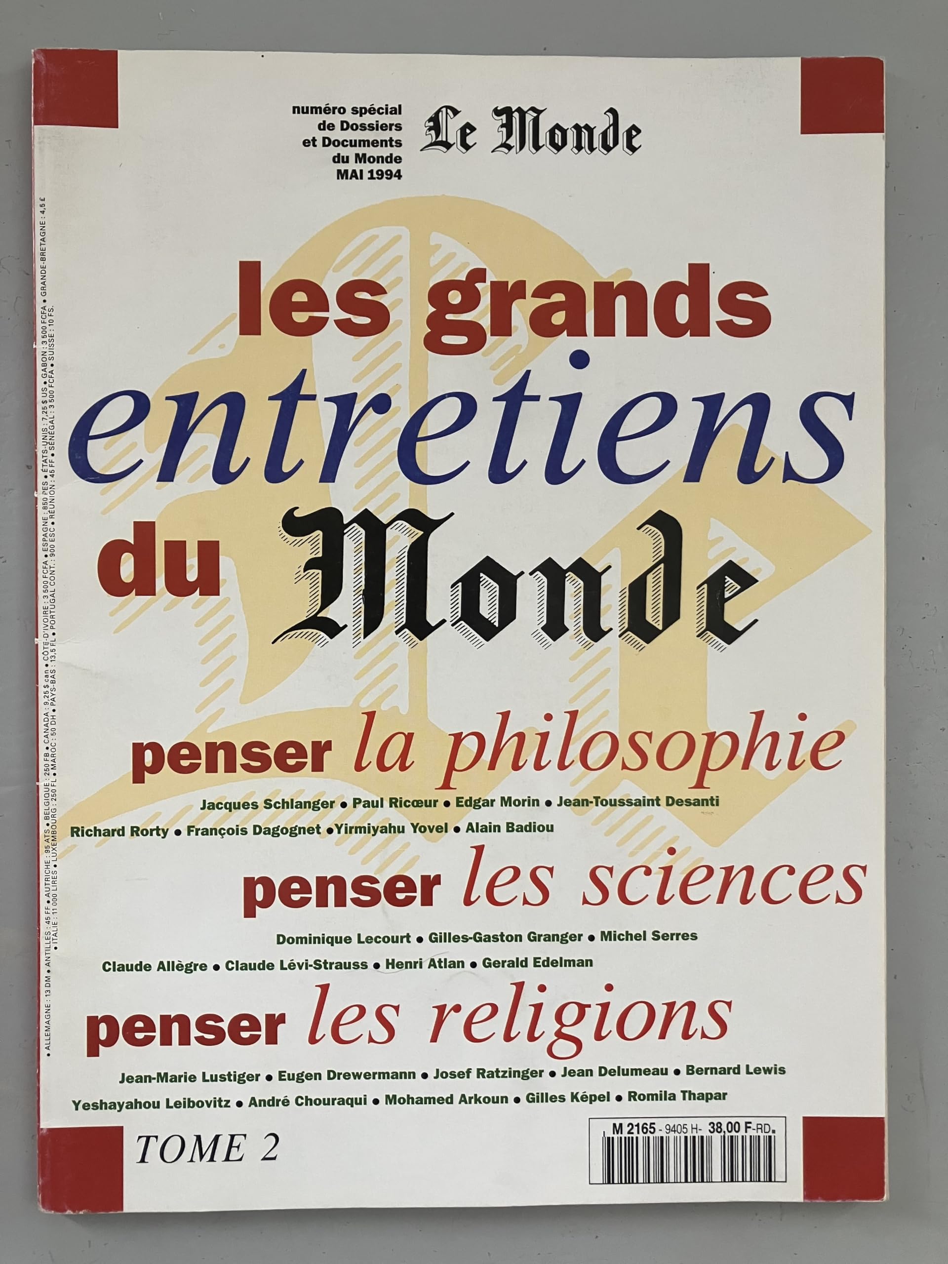 Les grands entretiens du "Monde" Tome 2: Penser la philosophie, les sciences, les religions book