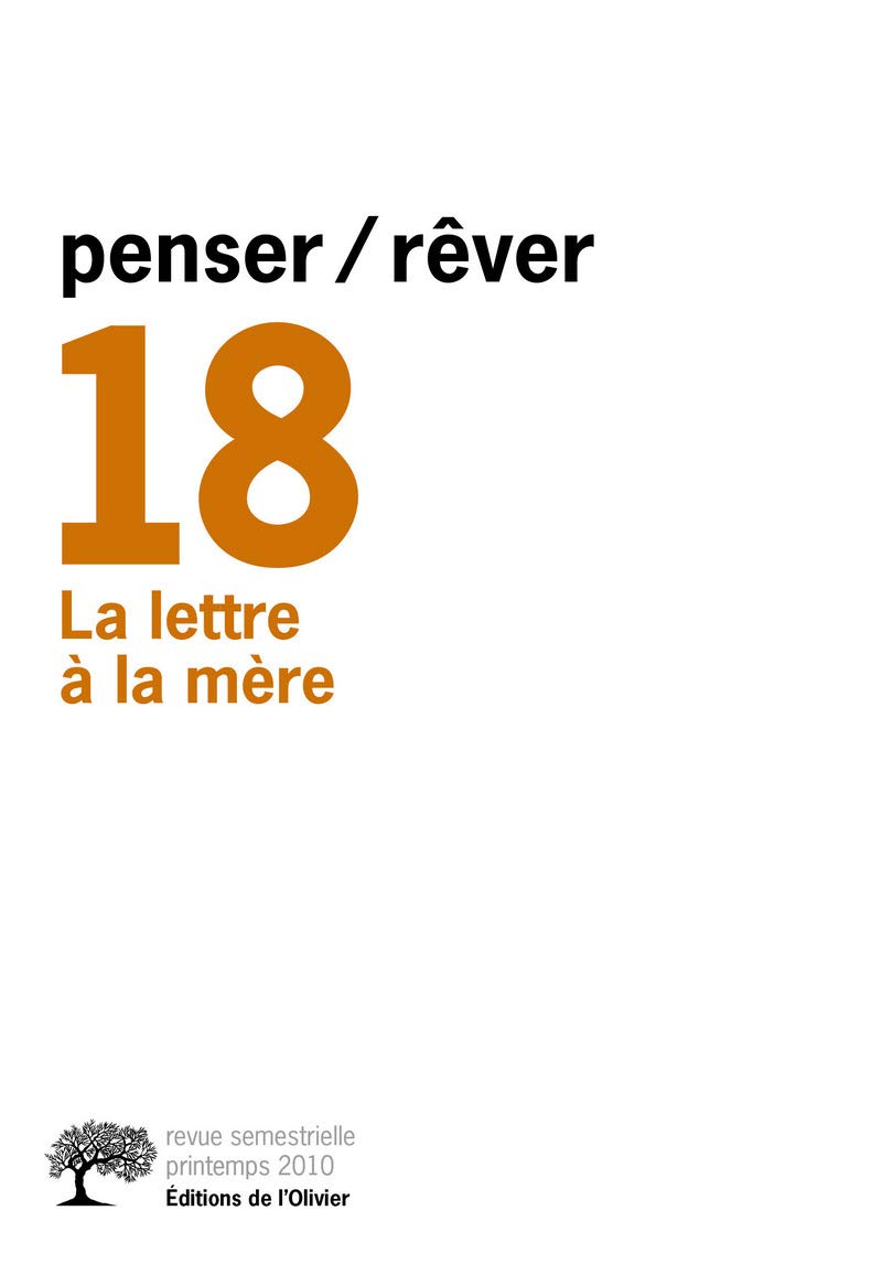 penser/rêver n°18 La lettre à la mère book