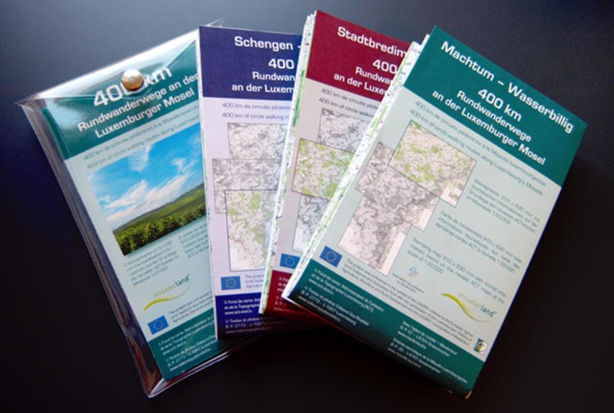 400 km Rundwanderwege an der Luxemburger Mosel Maps & Plans
