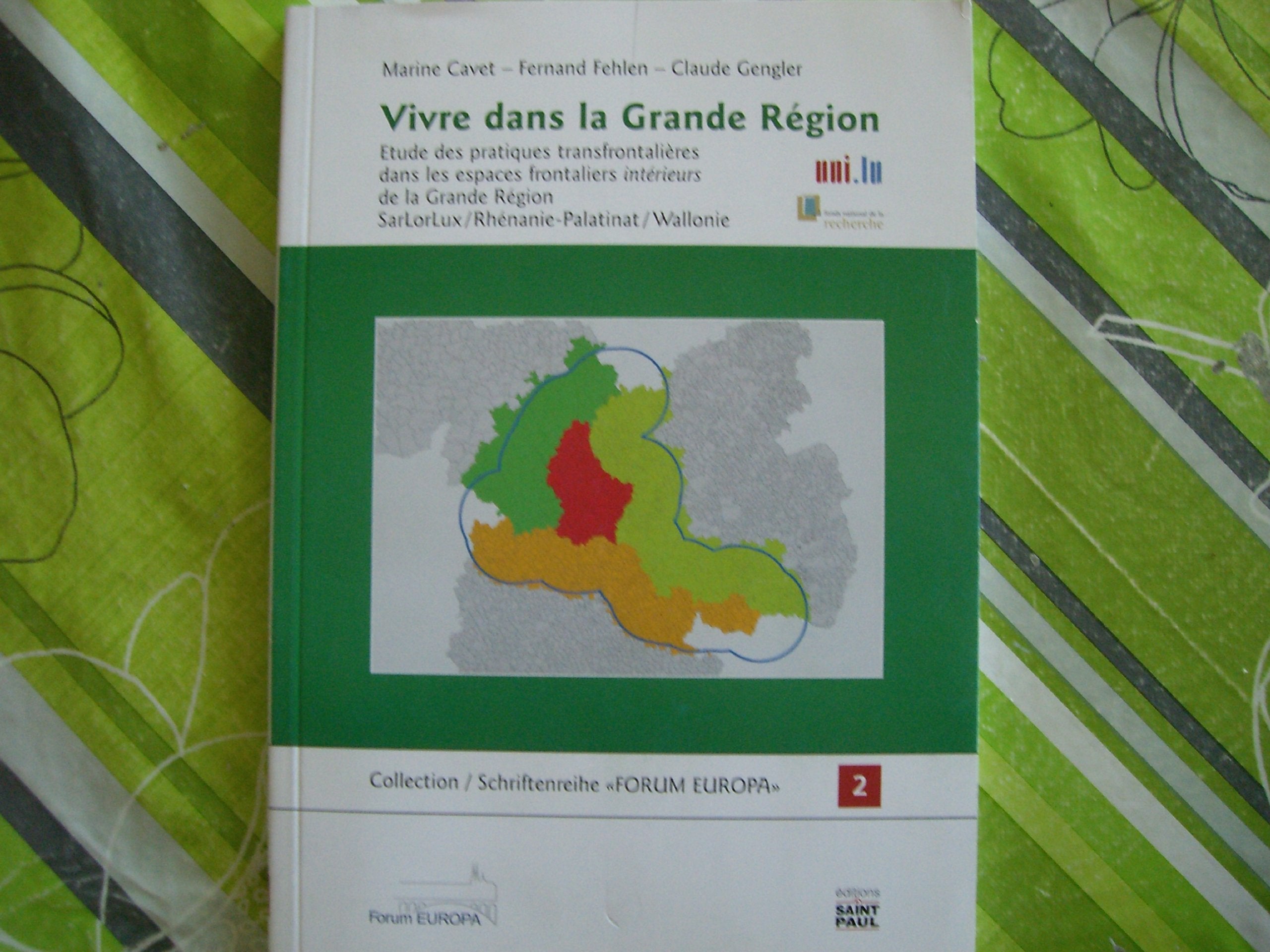 Forum europa - vivre dans la grande region book