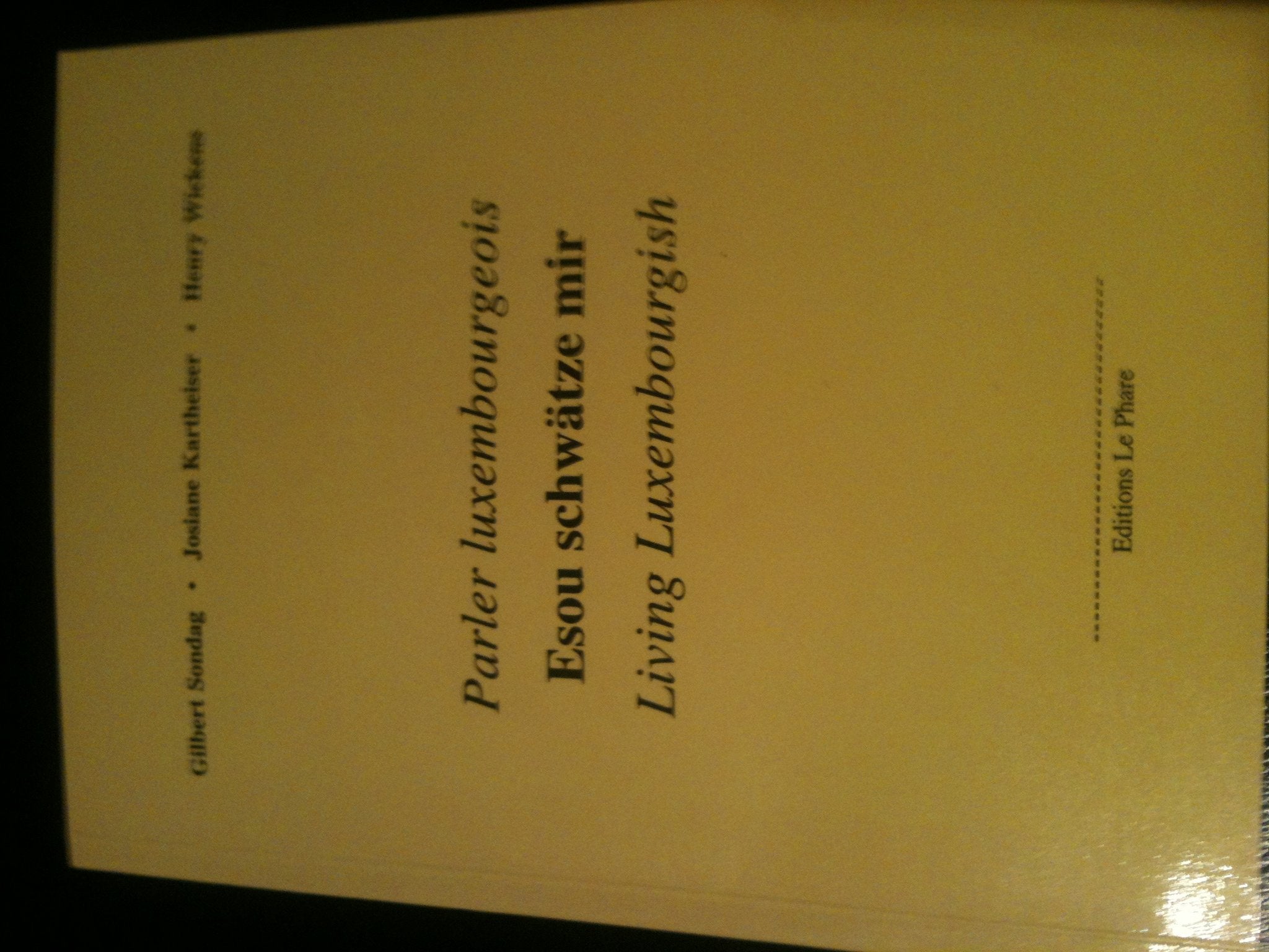 Parler luxembourgeois Books
