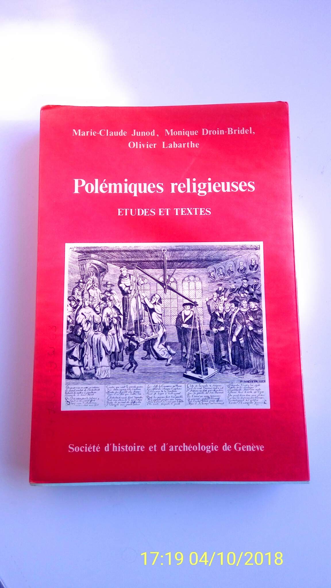 Polémiques réligieuses - Etudes et textes book