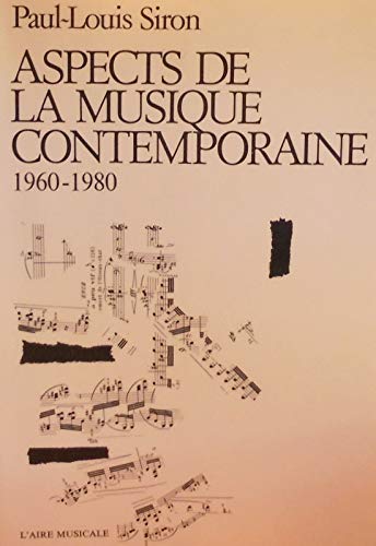 Aspects de la musique contemporaine, 1960-1980 Contemporary literature