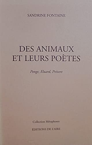 DES ANIMAUX ET LEURS POETES Books